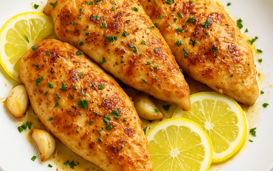 Zesty Lemon Garlic Chicken Recipe which is Tangy Twist to Your Classic Chicken Dish