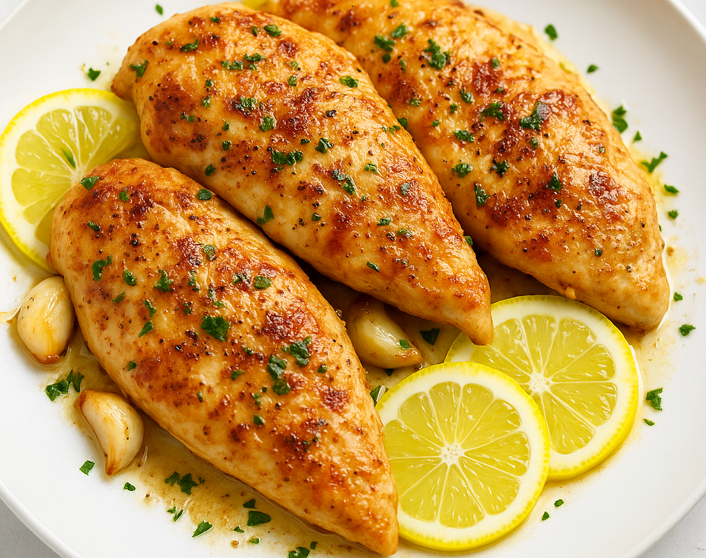 Zesty Lemon Garlic Chicken Recipe which is Tangy Twist to Your Classic Chicken Dish
