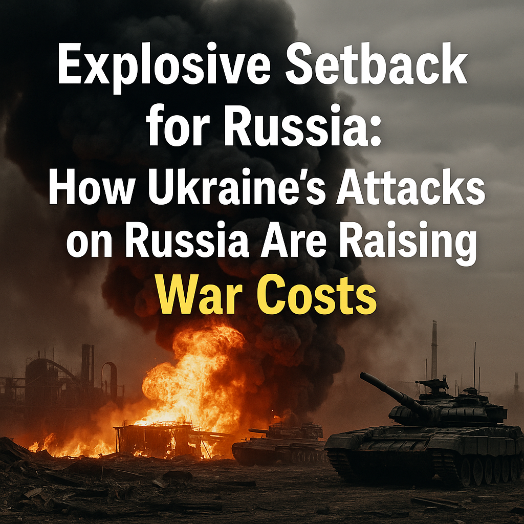 Explosive Setback for Russia that How Ukraine’s Attacks on Russia Are Raising War Costs